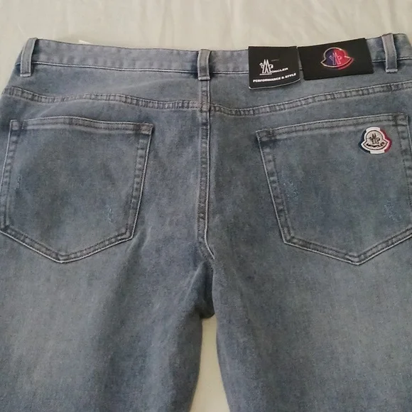 Moncler Denim Jeans with Logo Patch